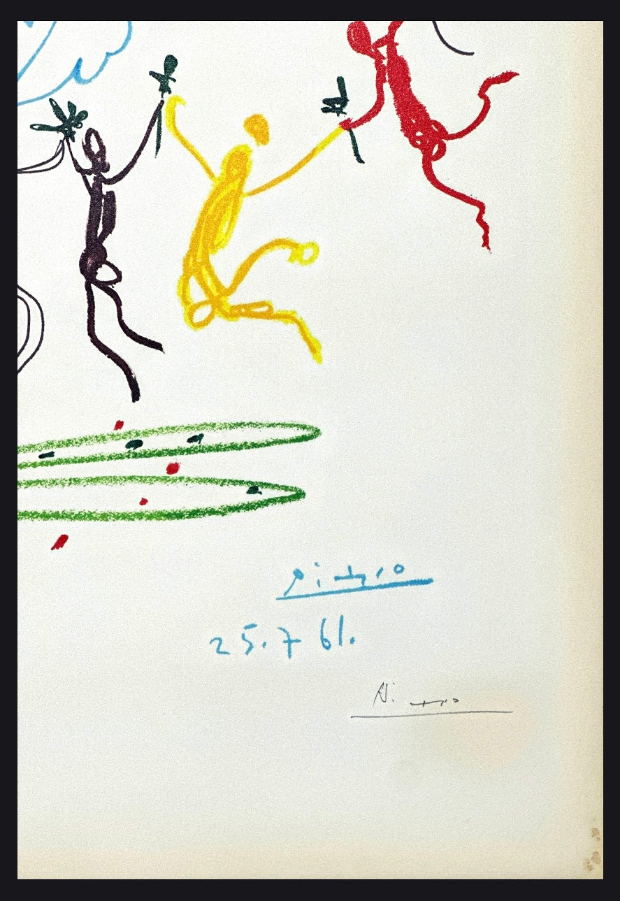 Pablo Picasso **La Ronde** Lithograph Hand Signed Limited Edition
