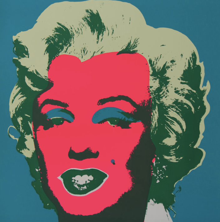 Copy of ANDY WARHOL MARILYN MONROE 11.30 SUNDAY B. MORNING SILKSCREEN