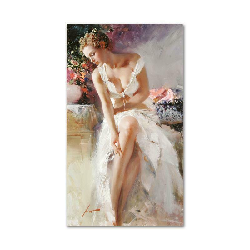 Pino "Elegant Seduction" Embellished Giclee on Canvas Limited Edition