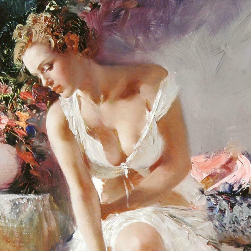 Pino "Elegant Seduction" Embellished Giclee on Canvas Limited Edition