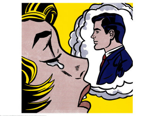 Roy Lichtenstein "Thinking of Him" Offset Lithograph