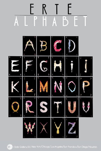 Erte ''Alphabet" Offset Lithograph