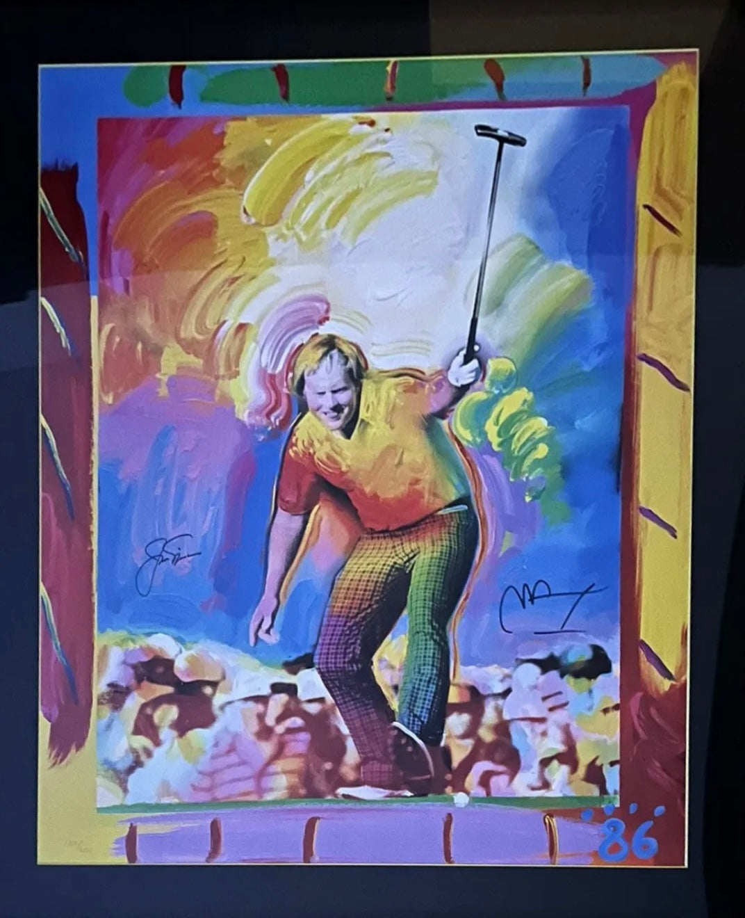 Peter Max "Jack Nicklaus'' Lithograph