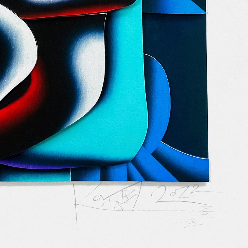 Mark Kostabi, "Contemplation Memory" Limited Edition 3D Construction