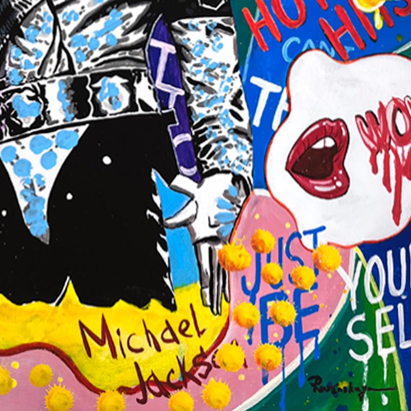 Nastya Rovenskaya "King of Pop" Michael Jackson Original Mixed Media